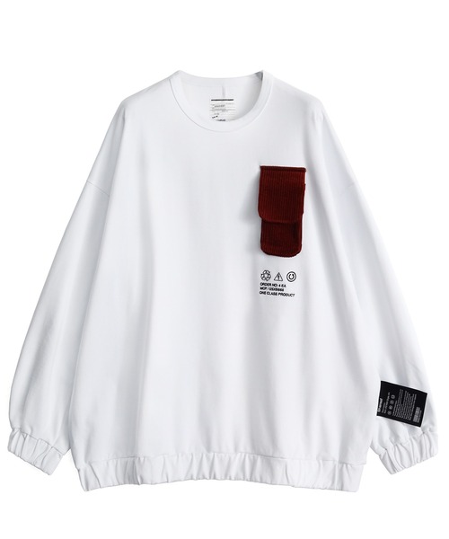 「SHAREEF」 長袖Tシャツ 1 パープル メンズ_画像4