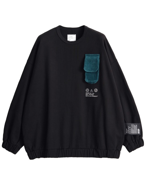 「SHAREEF」 長袖Tシャツ 1 パープル メンズ_画像6