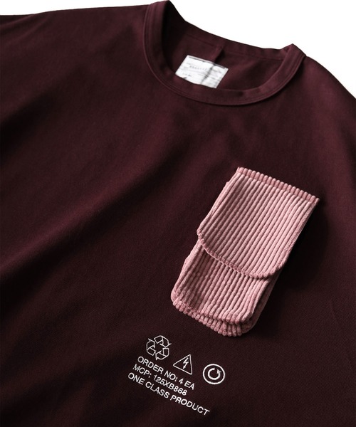 「SHAREEF」 長袖Tシャツ 1 パープル メンズ_画像9