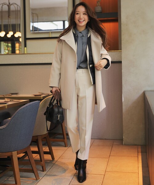 「ANY SIS」 スラックス MEDIUM ネイビー レディース_画像5