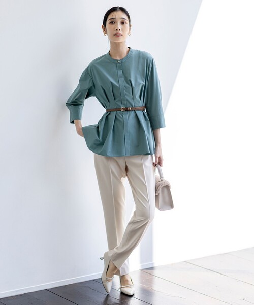 「ANY SIS」 スラックス MEDIUM ネイビー レディース_画像8
