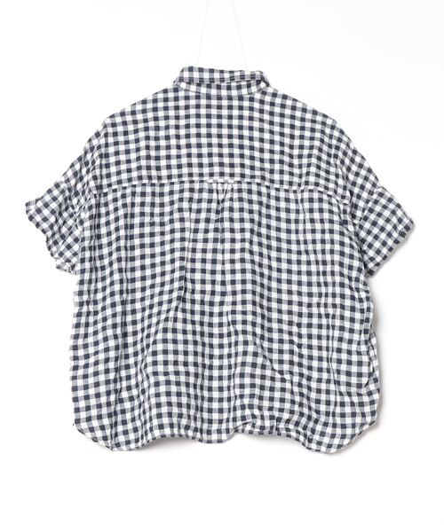「BEAMS BOY」 半袖シャツ ONE SIZE ネイビー レディース_画像2