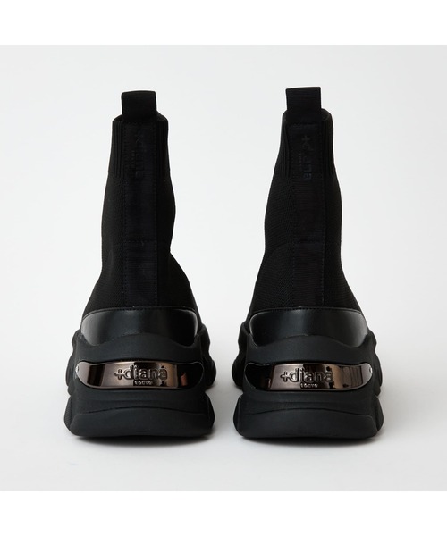 「+diana」 ハイカットスニーカー 24.5cm ブラック レディース_画像4