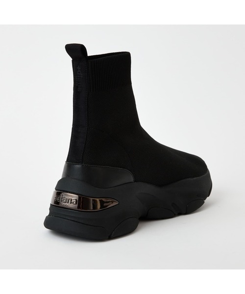 「+diana」 ハイカットスニーカー 24.5cm ブラック レディース_画像6