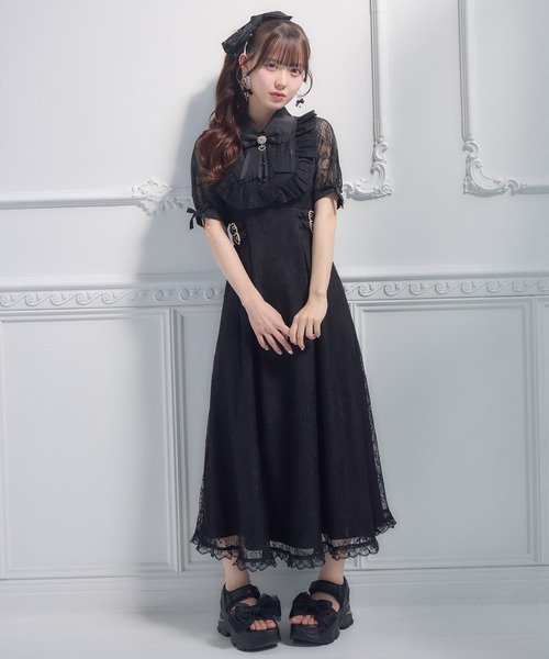 ROJITA（ロジータ） ワンピース 半袖 総レースヨークフリルロング