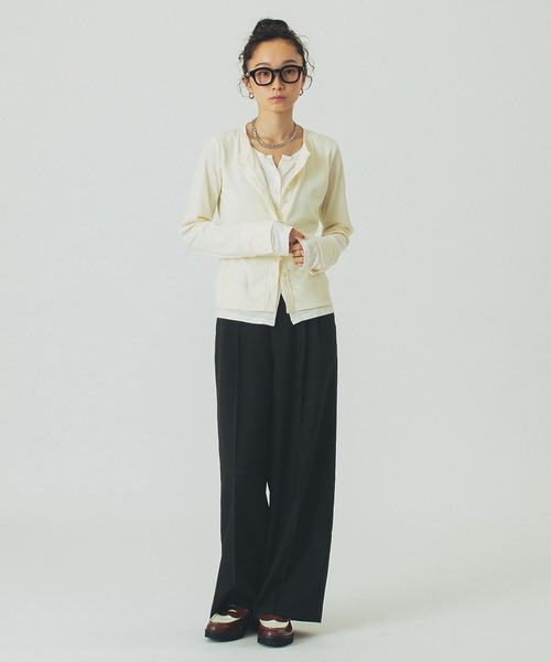 「ROSE BUD」 長袖カットソー ONE SIZE ブラック レディース_画像5