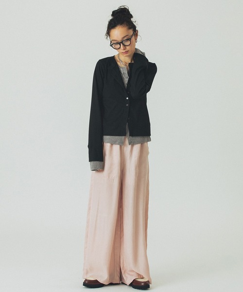 「ROSE BUD」 長袖カットソー ONE SIZE ブラック レディース_画像7