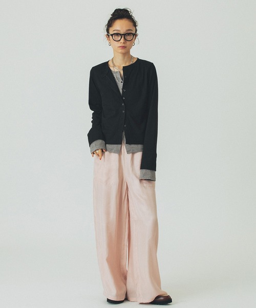 「ROSE BUD」 長袖カットソー ONE SIZE ブラック レディース_画像8