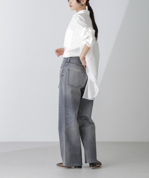 「Healthy denim」 デニムパンツ 25 グレー レディース_画像3