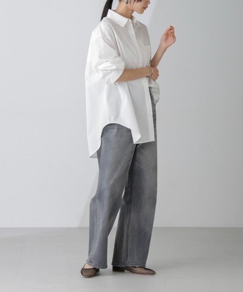 「Healthy denim」 デニムパンツ 25 グレー レディース_画像4