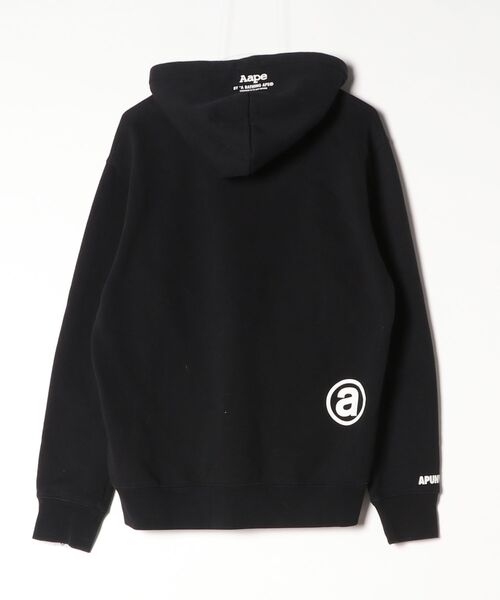 「AAPE BY A BATHING APE」 プルオーバーパーカー X-LARGE ブラック メンズ_画像2