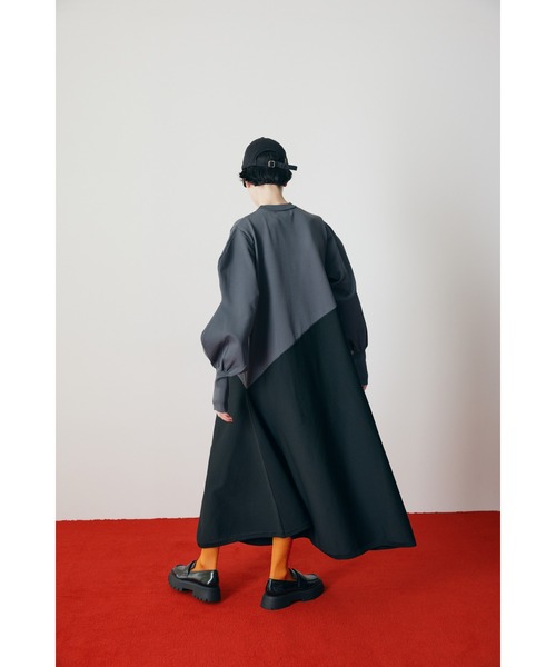 「HeRIN.CYE」 長袖ワンピース FREE ネイビー レディース_画像8