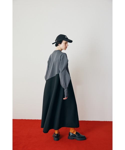 「HeRIN.CYE」 長袖ワンピース FREE ネイビー レディース_画像9