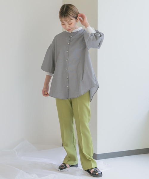 「ITEMS URBANRESEARCH」 長袖ブラウス FREE ブラック レディース_画像3