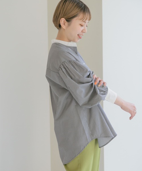 「ITEMS URBANRESEARCH」 長袖ブラウス FREE ブラック レディース_画像4