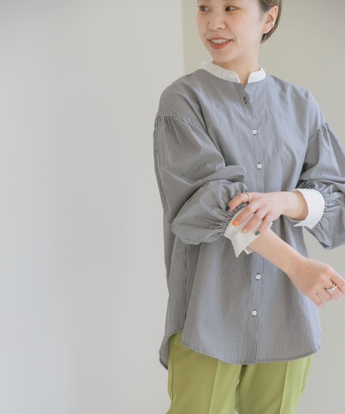 「ITEMS URBANRESEARCH」 長袖ブラウス FREE ブラック レディース_画像6