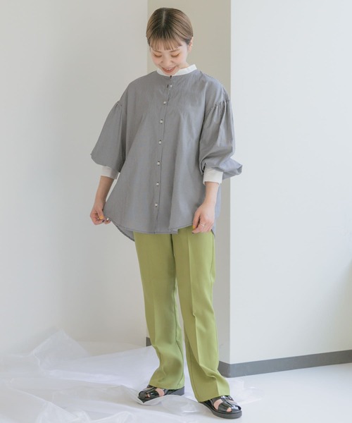 「ITEMS URBANRESEARCH」 長袖ブラウス FREE ブラック レディース_画像7