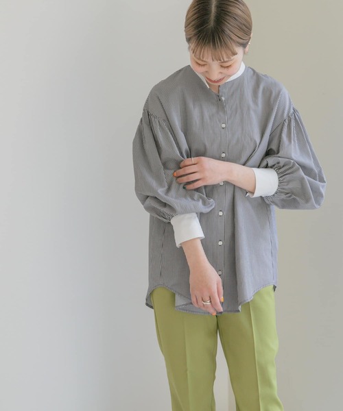 「ITEMS URBANRESEARCH」 長袖ブラウス FREE ブラック レディース_画像8