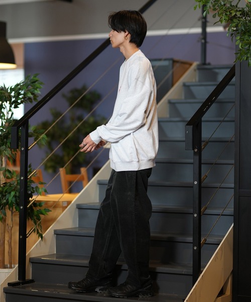 「THRASHER」 スウェットカットソー L グレー レディース_画像8