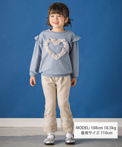「BeBe Petits Pois Vert」 「KIDS」長袖カットソー 120cm ブルー キッズ_画像2