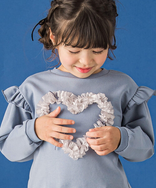 「BeBe Petits Pois Vert」 「KIDS」長袖カットソー 120cm ブルー キッズ_画像4