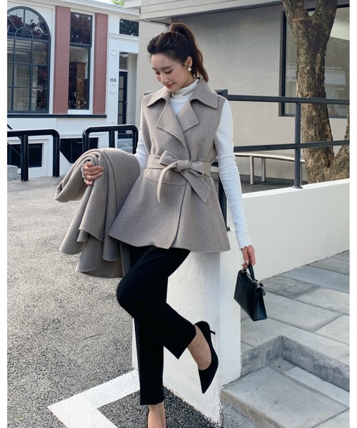 birthdaybash ALETTA 3WAY CAPE COAT ポンチョ BIRTHDAY BASH（バースデーバッシュ） ポンチョ ALETTA 3WAY CAPE COAT