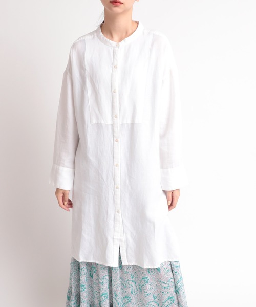 ブラウス シャツ B2601 インドチュニックドレスシャツ レディース