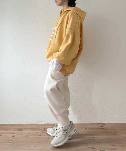 【新品未使用】WE'RTHY SWEATPANTS（ネイビー、サイズS） Woven Label Relax Sweat Pants - Greige – LÝFT