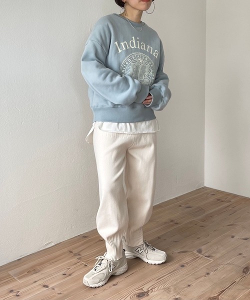 wee9s（ウィークス） スウェットパンツ ジャージ relax knit pants