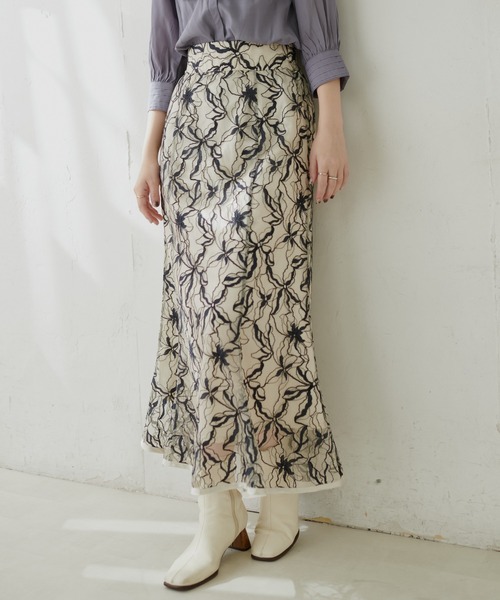 新品！natural couture 長さ変えれるフレアスカート WEB限定/長さ変えれるゆるマーメイドスカート | natural couture