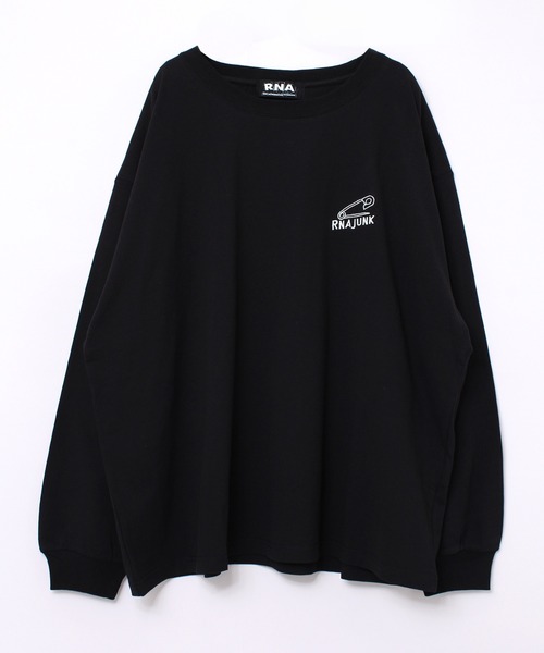 新品未使用タグ付 RNA アールエヌエー BIGロングTシャツ　ブラック RNA（アールエヌエー） tシャツ M1823 RNA BIGロングTシャツ