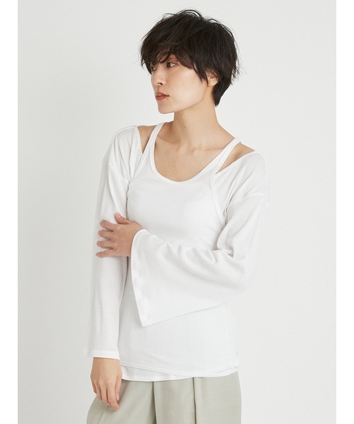 34 割引ブラック ベージュ ホワイト Free レディース M Lサイズ相当 激安商品 Tシャツ Tシャツ レイヤードカットトップス Tシャツ カットソー レディースファッション ファッションブラックベージュホワイトfree レディース M Lサイズ相当 Littlestaruc Com