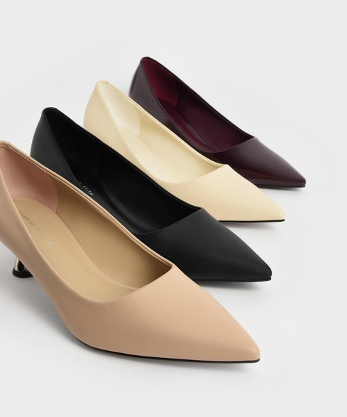 美品⭐︎CHARLES & KEITH スプールヒールパンプス CHARLES ＆ KEITH パンプス スプールヒール / Spool Heel Pumps