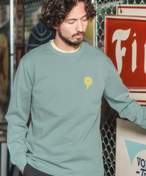 qwerty（クワーティ） tシャツ mlt4174-DOLLAR LS -SHIRTS Tシャツ