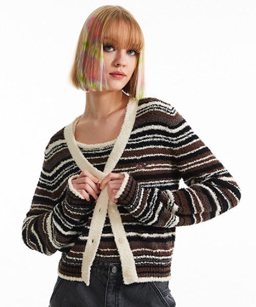 カーディガン KIRSH CHERRY V-NECK SET UP CARDIGAN/キルシーチェリーVネックカーディガン＆キャミソールセット レディ カーディガン KIRSH CHERRY V-NECK SET UP CARDIGAN/キルシー