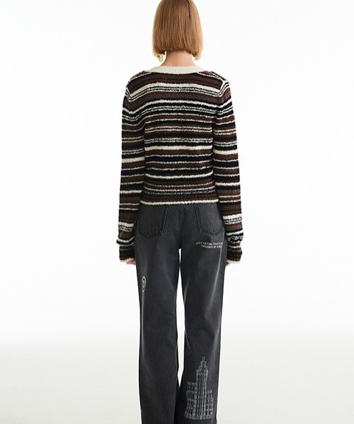 KIRSH チェリー Vネック カーディガン セットアップ ブラウン カーディガン KIRSH CHERRY V-NECK SET UP CARDIGAN/キルシー
