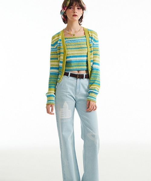 カーディガン KIRSH CHERRY V-NECK SET UP CARDIGAN/キルシーチェリーVネックカーディガン＆キャミソールセット レディ カーディガン KIRSH CHERRY V-NECK SET UP CARDIGAN/キルシー