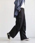 ワイドパンツ カーゴパンツ ドレープ/ヴィンテ...の詳細画像5