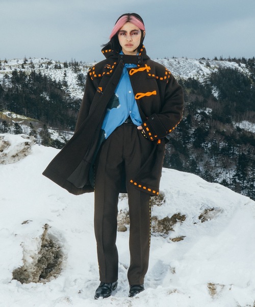 amok（アモク） パンツ × wrangler LASER STITCH WRANCHER PANTS