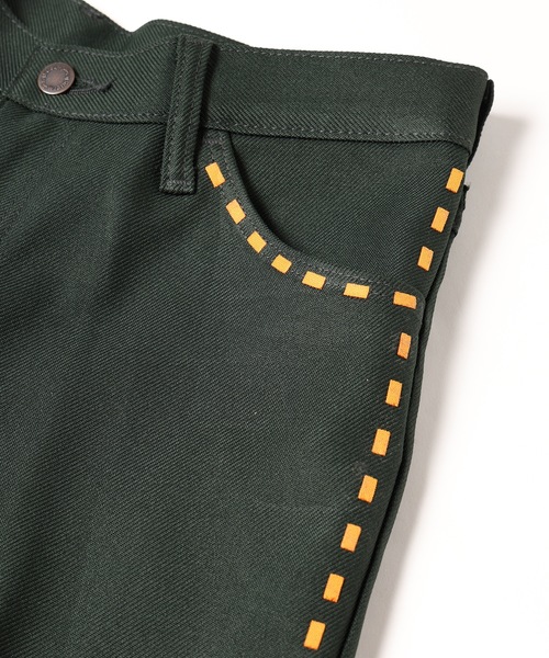 amok（アモク） パンツ × wrangler LASER STITCH WRANCHER PANTS