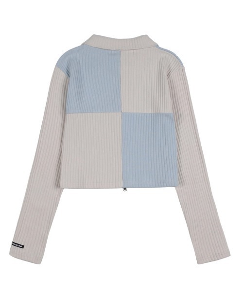 tシャツ A'GEM/9 × .kom「 FANCY CLUB/ファンシークラブ」PATCHWORK CUTTING COLLAR ZIP-UP/パッ FANCY CLUB tシャツ A'GEM/9 × .kom「 CLUB/ファンシークラブ
