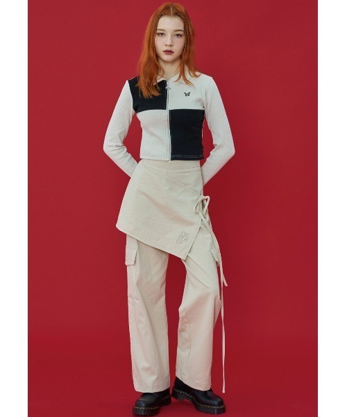 tシャツ A'GEM/9 × .kom「 FANCY CLUB/ファンシークラブ」PATCHWORK CUTTING COLLAR ZIP-UP/パッ FANCY CLUB tシャツ A'GEM/9 × .kom「 CLUB/ファンシークラブ