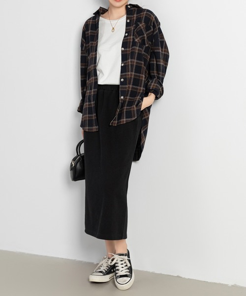 ブラウス シャツ ネルオーバーサイズシャツ　長袖 レディース メンズ DAY CLOSET ブラウス シャツ レディース オーバーサイズチェック