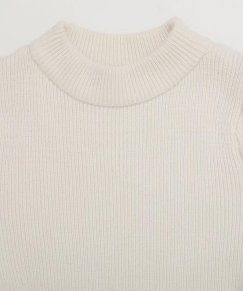 フィットモア　パワショルリブニット　グレー セール】パワショルリブニット（ニット/セーター）｜Fit more