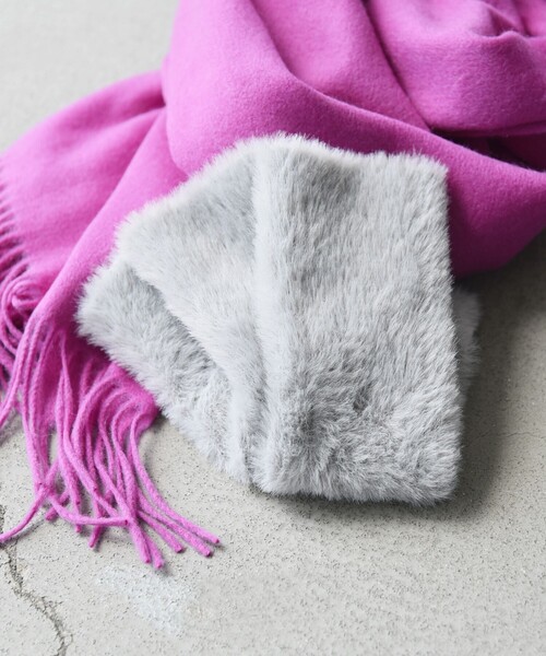 SHIPS（シップス） 手袋 * フェイク ファー アーム ウォーマー