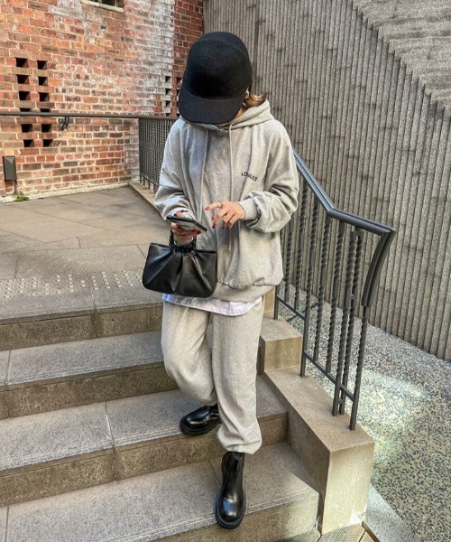 I-SOOK（アイスー） パーカー 「2点セット」バックロゴスウェット