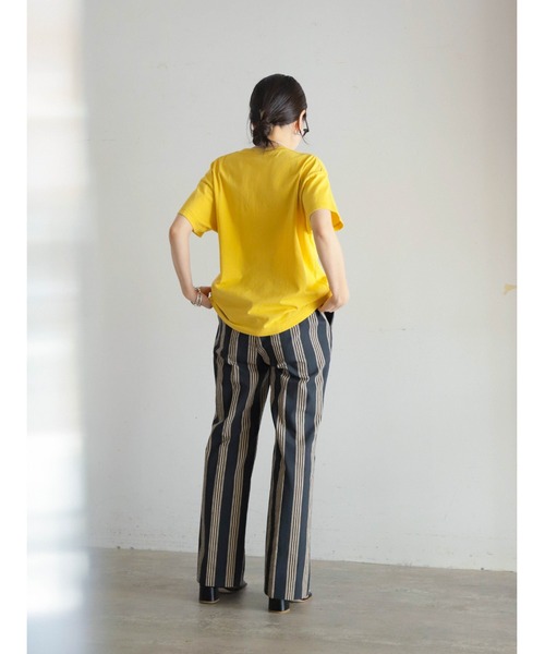 FIL DE FER tシャツ tune up プリント クルーネックTEE