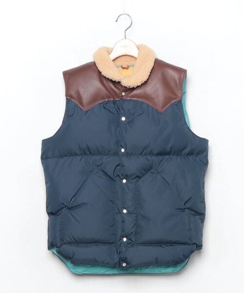 Rocky Mountain Featherbed ダウンベスト ネイビー 42 Rocky Mountain FeatherBed」 ダウンベスト 42 ネイビー メンズ