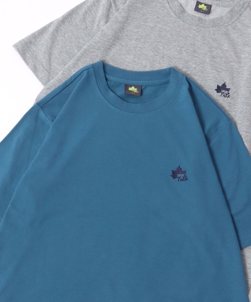 LOGOS tシャツ LOGOS/ロゴス ワンポイントロゴ刺繍 半袖Tシャツ
