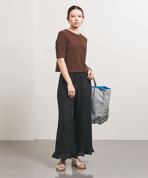 tシャツ 「TO UNITED ARROWS」パイル ショートスリーブ カットソー レディース セール】 ＜TO UNITED ARROWS＞パイル ショートスリーブ